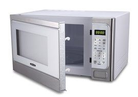 Bella BMO11ABTBKC 1000W Family-Sized Digital Microwave Oven, 1.1 cu. ft., Stainless Steel and Black N7