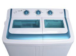 Ivation Small Compact Portable Washing Machine &ndash; Twin Tub Washer &amp; Spin with 12.12 Lb. Wash Capacity &amp; 7.7 Lb.... N3