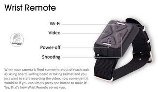 Boblov Microphone Mic+Wrist Wifi Remote Control For Gitup Git2&amp;Git1 Novatek 96660 WiFi 2K Sports Helemet Camera N8