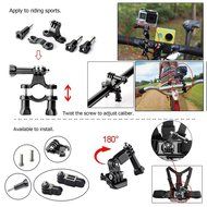 YFY 46-In-1 Basic Outdoor Sports Accessories Kit for GoPro Hero Cameras N2