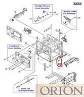 Hp Laserjet 9000 Rb2-5547-000cn Left Side Latch N2