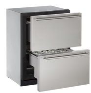 U-Line U3024DWRS00A Built-in Two Drawer Refrigerator, 4.5 cu. ft., Stainless Steel