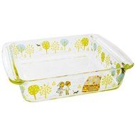 Shinzi Katoh Design Hansel &amp; Gretel Oven Safe Glass Bakeware Cake Pan Large Size