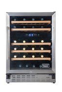 Kucht K150D-48 Bottles Wine Cooler With Dual Temperature Zone Defrost Cooling 2 Layers Glass Door and Security N2