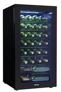 DWC032A2BDB Freestanding Wine Cooler with 36 Bottle Capacity, Adjustable Wine Racks, Single Zone, LED Light