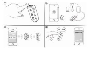 SUMDY Bluetooth CSR 4.1 Mini Music Reciever, Portable Wireless Audio Music Adapter with 3.5mm Output for Home/... N4