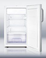 Summit CM411L7CSSADA: Commercially listed ADA compliant 20&quot; wide built-in refrigerator-freezer in with a lock...