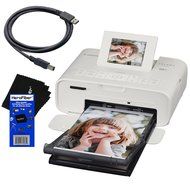 Canon Selphy CP1200 Wireless Color Photo Printer (White) + USB Printer Cable + HeroFiber&reg; Ultra Gentle Cleaning...