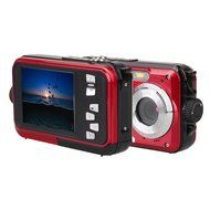 Boblov HD 1080P 24MP Double Screen 16x Zoom Underwater Digital Video Camcorder Camera Red N5