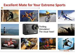 Uphig GitUp GT2 2K 30fps Novatek 96660 1080P WiFi Action Outdoor Sports Helmet Action Camera + Extra 950mAh Rechargable... N8