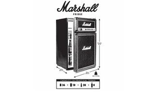 Marshall Signature Series 4.4 cu.ft Compact Refrigerator With Freezer Shelf N2