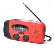 CISNO Multi-tasking Emergency Camping LED Flashlight Radio Cellphone Solar Hand Crank Power Bank N3