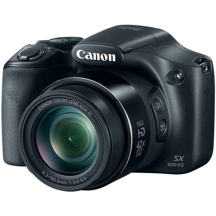 Canon PowerShot SX520 16Digital Camera with 42x Optical Image Stabilized Zoom with 3-Inch LCD (Black) N6