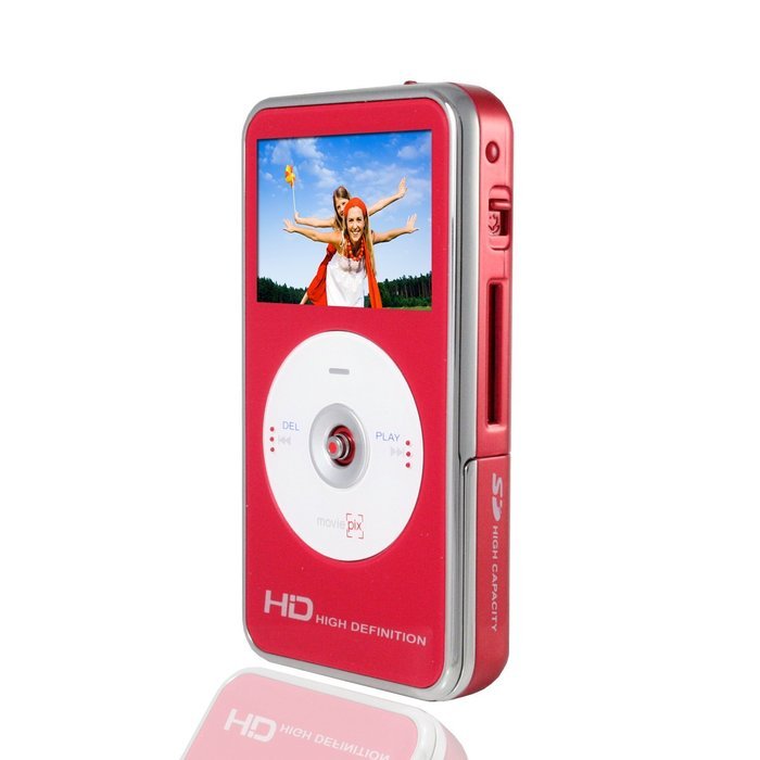 MoviePix DV-20 720P HD Pocket Digital Video Camcorder (Red) (Discontinued by Manufacturer) N7