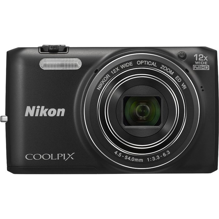 Nikon COOLPIX S6800 16 MP Wi-Fi CMOS Digital Camera with 12x Zoom NIKKOR Lens and 1080p HD Video (Black) (Certified... N4