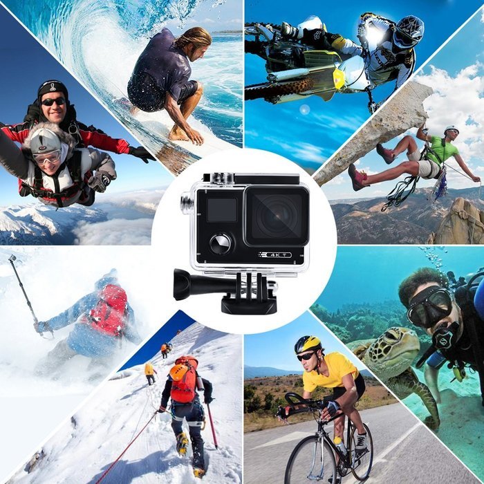 4K Camera, POTO F88 Waterproof Sports DV 2.0'' LCD Video Cam Support Shooting Stars, Mini Car DVR Camera N3