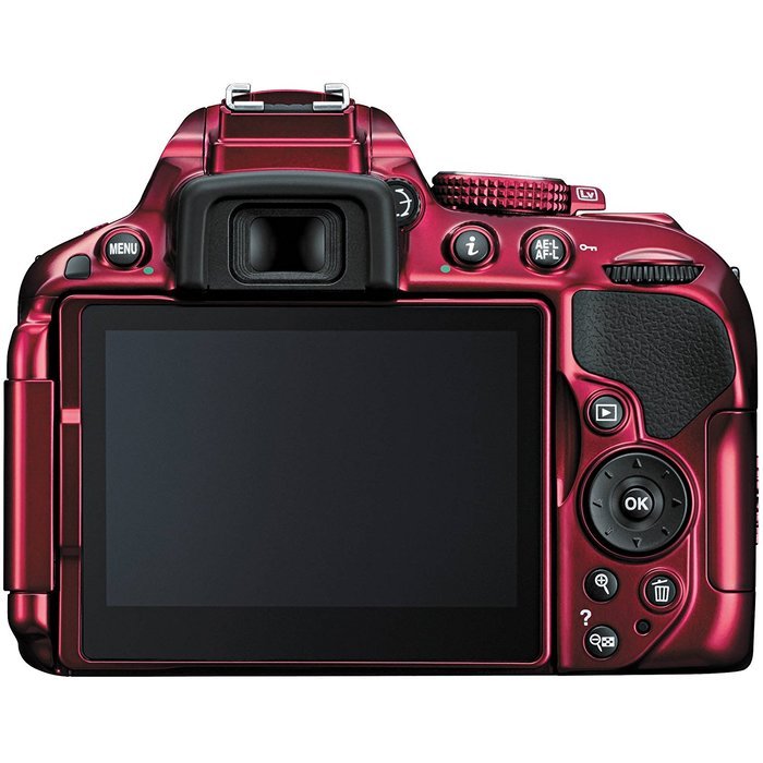Nikon D5300 Digital SLR Camera & 18-55mm G DX II AF-S Zoom (Red) with 55-200mm DX AF-S ED Zoom-Nikkor Lens N3