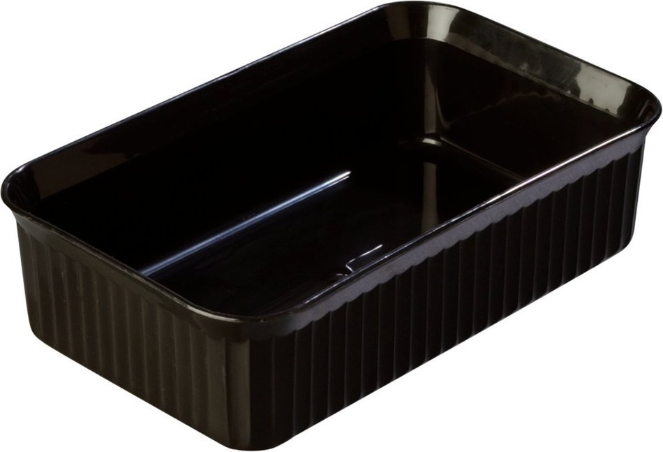 Carlisle 811003 Deliware Polypropylene Rectangular Crock, 5 lb. Capacity, 10.06 x 6.18 x 3.7", Black (Case of... N5