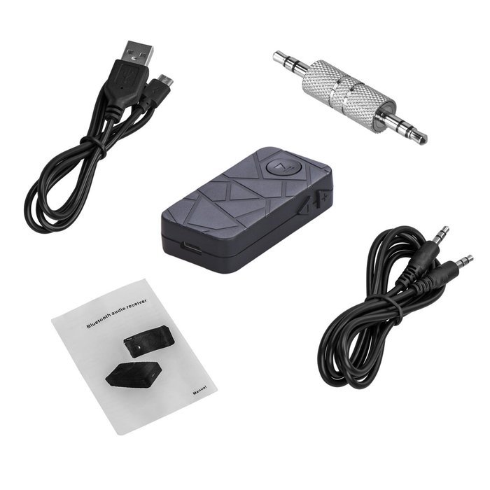 Jupi-storm Multipoint Connection 4.1 Bluetooth Audio Music Receiver A2DP Wireless Adapter with 3.5mm AUX Port... N4