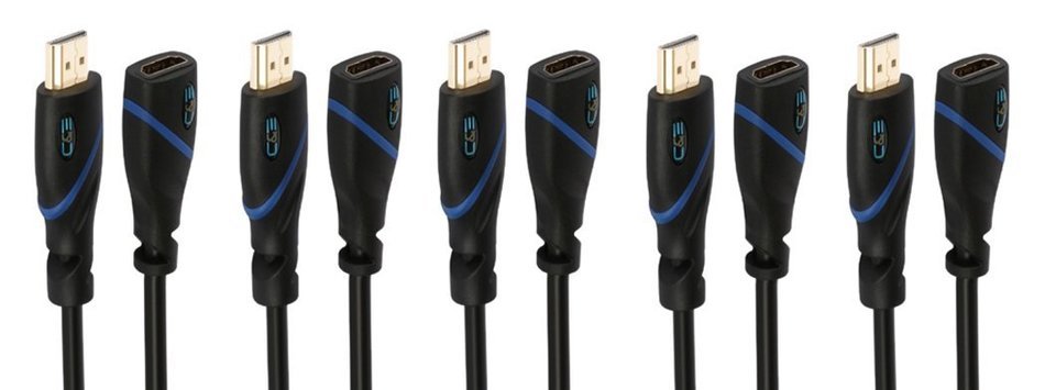 High Speed HDMI Cable With Ethernet - 3 Feet, CL3 Certified - Supports 3D and Audio Return Channel, 10-Pack N18