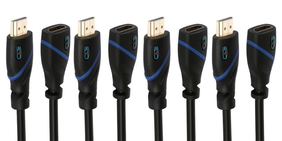 High Speed HDMI Cable With Ethernet - 3 Feet, CL3 Certified - Supports 3D and Audio Return Channel, 10-Pack N19