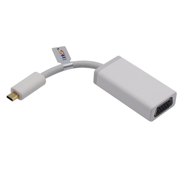 LinkS Active Micro HDMI to VGA Male to Female Adapter in white N9