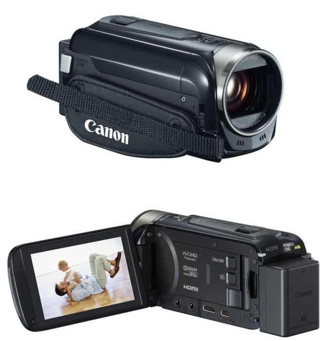 Canon Camcorder Kit -Includes Canon Video Camera + 64 GB Transcend SD Cards + Stabilizing Scorpion Grip & More