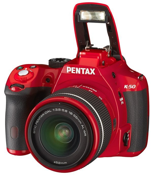 Pentax K 50 Kit rouge + DAL 18-55 WR + 50-200 WR N3