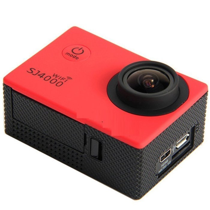 Generic Pangu 1080P 1.5 Inch 12MP 170 Degree Full HD Micro USB 2.0 Wifi SJ4000 Sports DV Camera (Red)