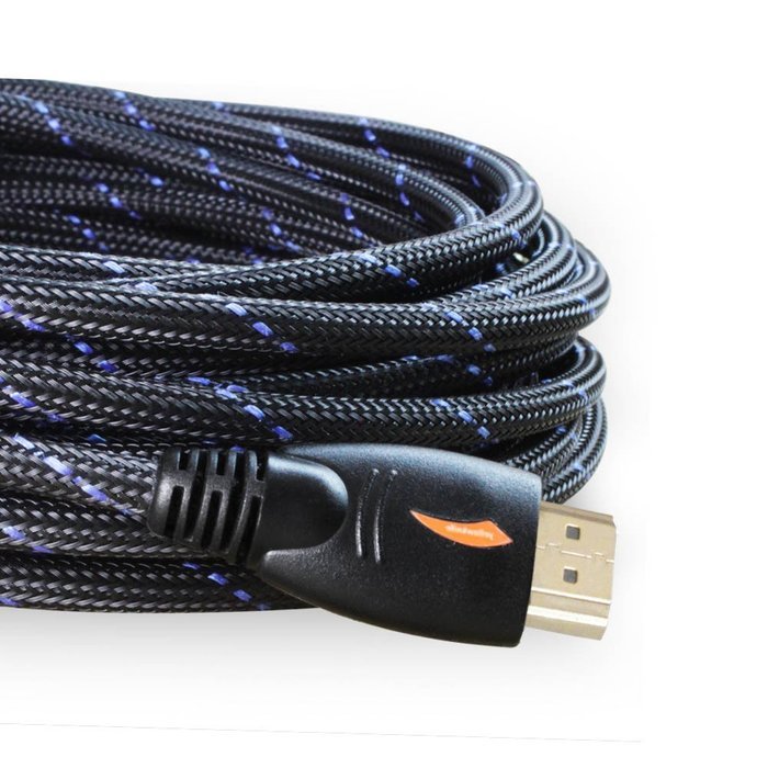 Yellowknife Braided High Speed HDMI Cable V1.4 AV HD 3D for HDTV 30FT 1080P (Latest Version Supports Ethernet,... N2
