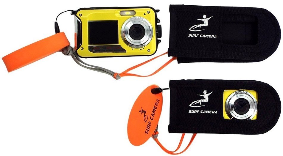 Surf Camera Floatable Action Sports Wearable Camera Yellow N5