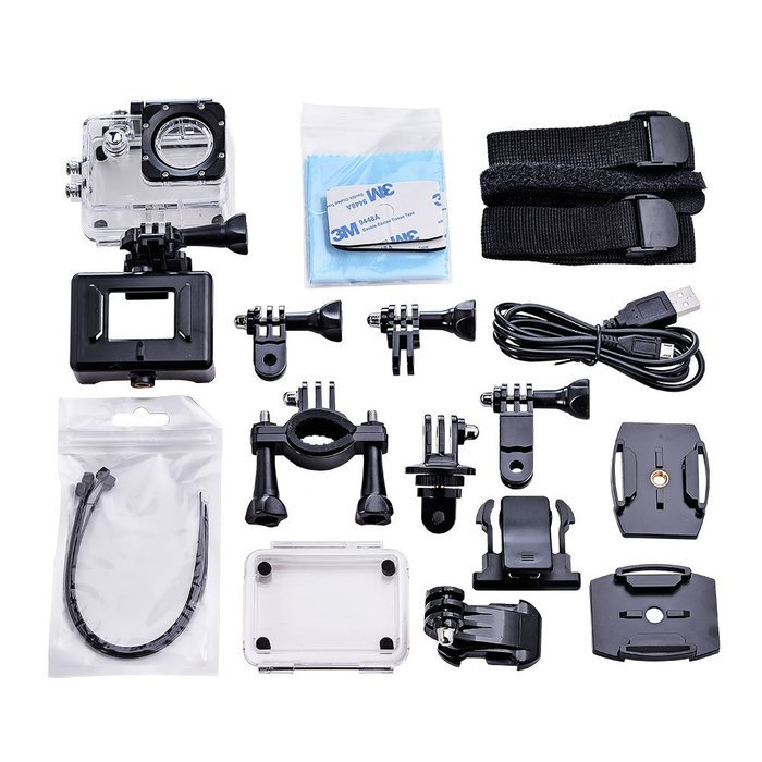 KEHAN C70 Full HD 1080P 60fps 2.0" Mini Wi-Fi Sports Action Camera 170 Degree Wide Lens with Time-Lapse/Loop Recording... N19