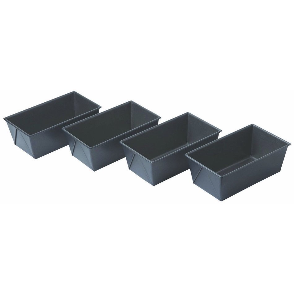 Chicago Metallic Non Stick Mini Bread Loaf Pan, Set of 4, 5.75" X 3.25"