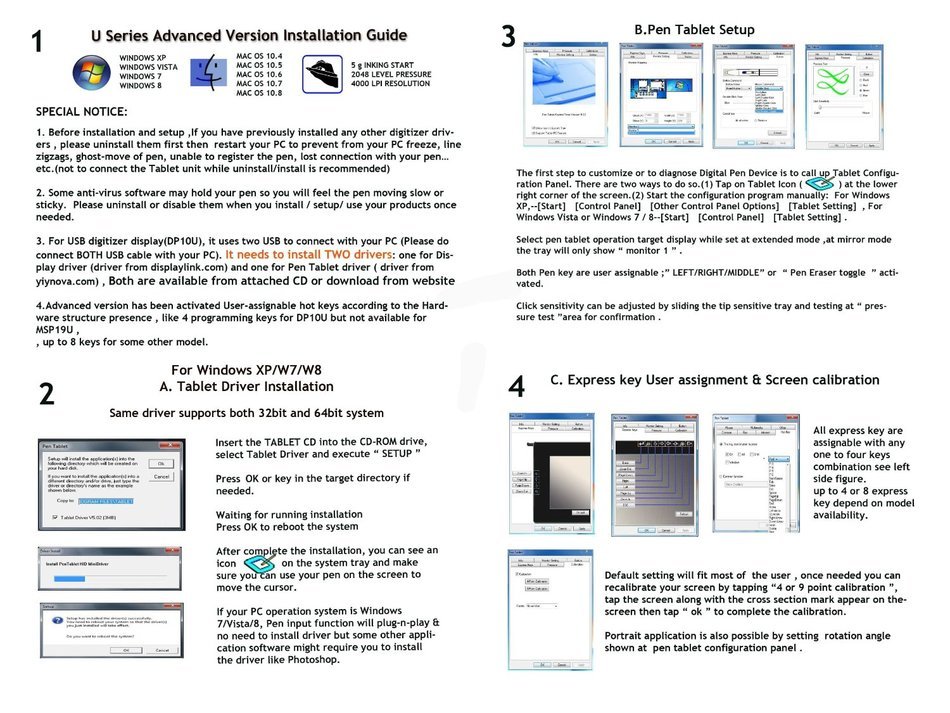 Yiynova MSP19U+ Tablet Monitor,VESA Stand(Mac & Windows Solution)