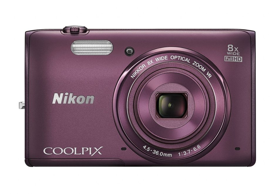 Nikon COOLPIX S5300 16 MP Wi-Fi CMOS Digital Camera with 8x Zoom NIKKOR Lens and 1080p HD Video (Plum) (Discontinued... N4