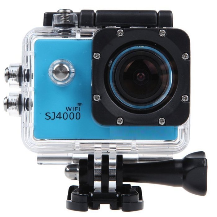 Generic Pangu 1080P 1.5 Inch 12MP 170 Degree Full HD Micro USB 2.0 Wifi SJ4000 Sports DV Camera (Blue)