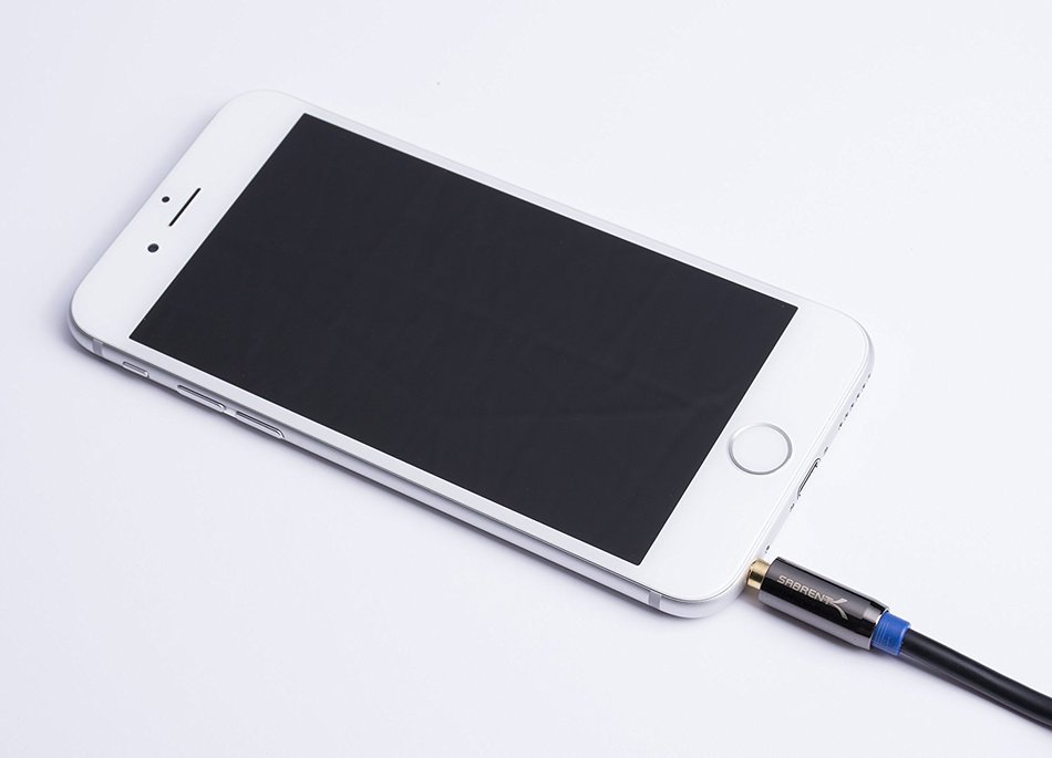 Sabrent 3.5mm Gold Plated Premium Auxiliary Male To Male AUX Cable [Step Down Design] 3 Feet (CB-AUX1) N10