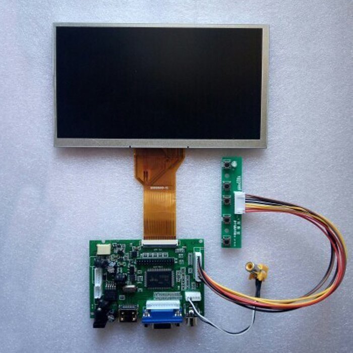 Makerfire 7-Inch. Raspberry Pi LCD Display Screen TFT Monitor with HDMI VGA Input Driver Board... N2