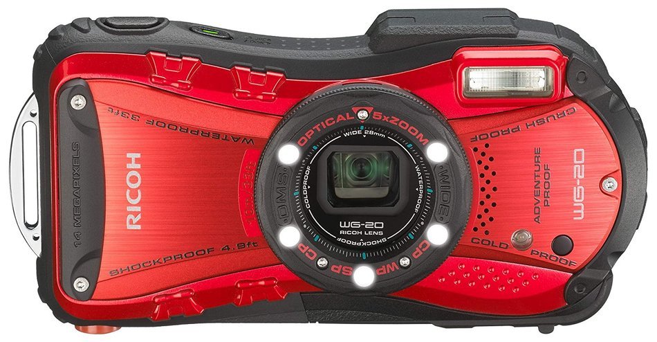 Ricoh WG-20 14MP Waterproof Shockproof Coldproof Crushproof 5x Opt Zoom Camera (black) N6