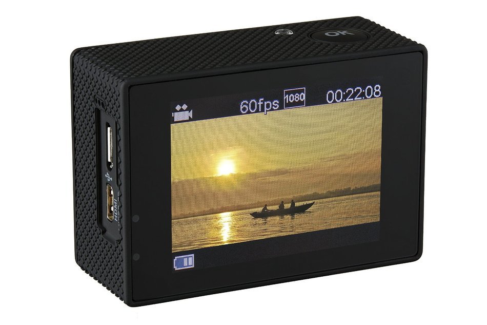GVB GVB-CM Ultra HD 4k Wide Angle Sports Action Camera with Waterproof Housing (Black) N13
