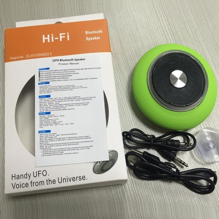 iUFO Portable Wireless Bluetooth Speaker Colorful Light Bell Compatible with iPhone/iPad/iPod/Smartphones/Tablets... N15