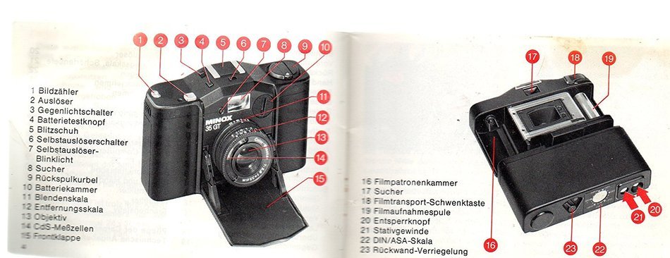 MINOX 35 GT, and Matching Flash, Vintage 1981 German "miniature" camera & flash