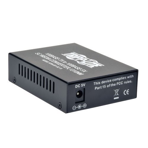 TRIPP LITE N784-001-SC-15 10/100 UTP to Singlemode Fiber Media Converter 15kM RJ45/SC N5