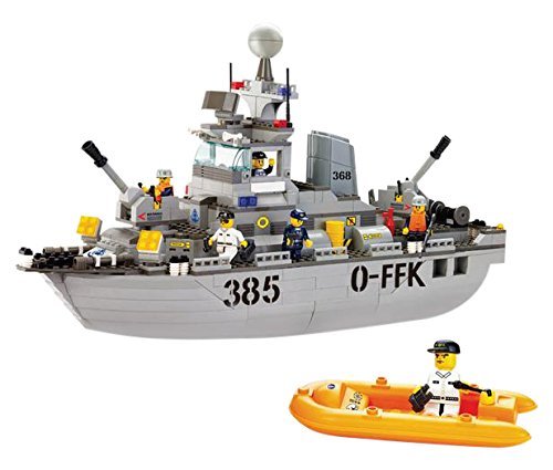Sluban Building and Construction Blocks Sluban Building & Construction Blocks M38-B0125 Destroyer Building Block... N3