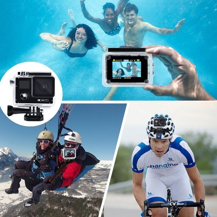 4K Camera, POTO F88 Waterproof Sports DV 2.0'' LCD Video Cam Support Shooting Stars, Mini Car DVR Camera N5