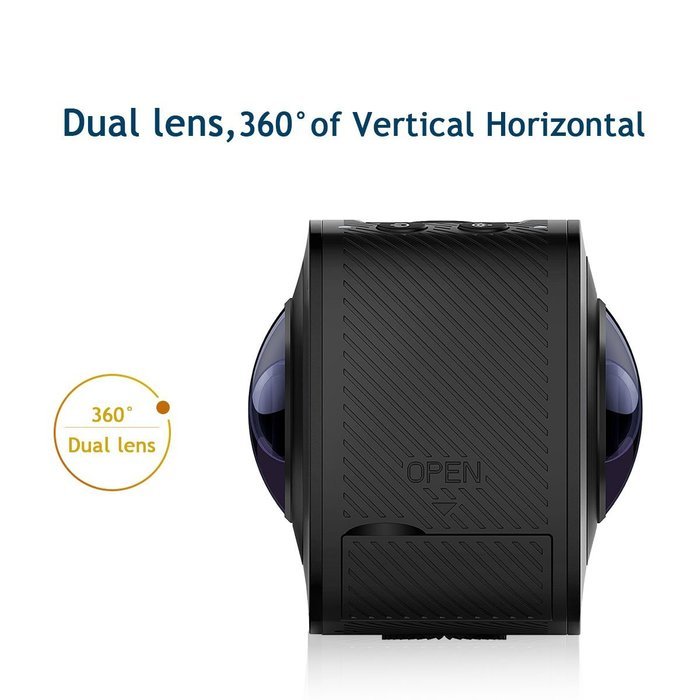 Elephone 360 Degree Mini VR Dual Spherical Lens 1080P @30fps Full HD Wi-Fi Digital Photography Video Capture Action... N4