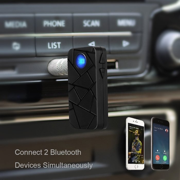 Jupi-storm Multipoint Connection 4.1 Bluetooth Audio Music Receiver A2DP Wireless Adapter with 3.5mm AUX Port... N8