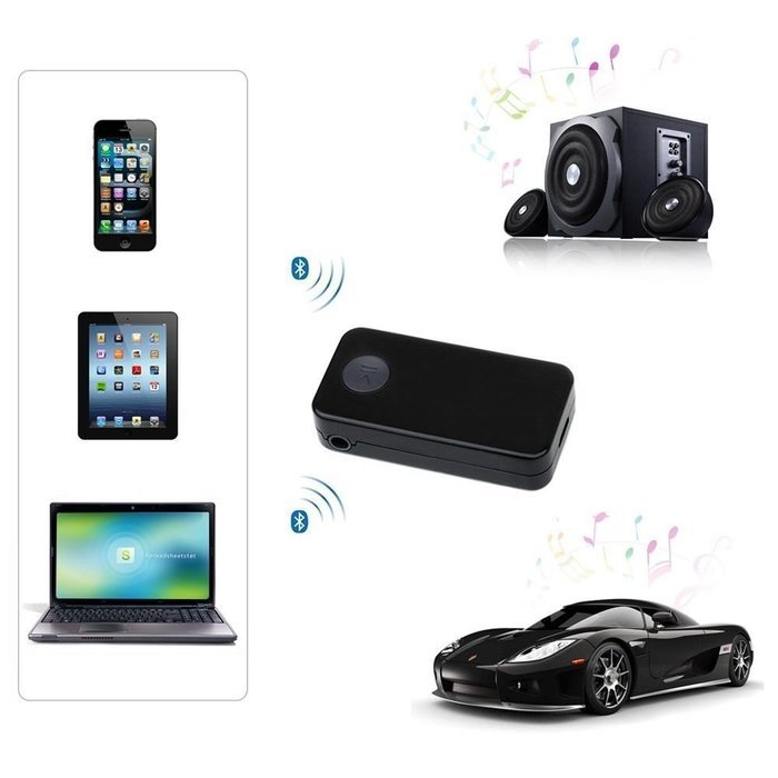 Jupi-storm Multipoint Connection 4.1 Bluetooth Audio Music Receiver A2DP Wireless Adapter with 3.5mm AUX Port... N10