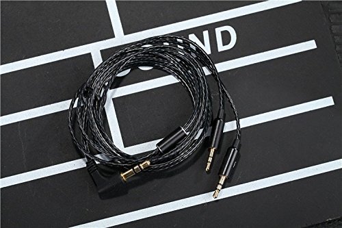 OFC Upgrade Audio Cable Cord for Sol Republic Master Tracks HD V8 V10 V12 X3 Headphone Black N4