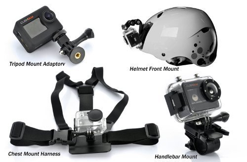 Full HD 1080P12MP Waterproof Action Sport Camera/Camcorder with Waterproof Case & RF Remote Controller for Riding... N4